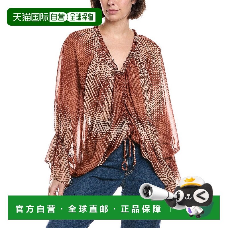 自营ramy brook拉米 布鲁克 苏珊娜 上衣 - 橙色 美国奥莱直发,女装/女士精品,蕾丝衫/雪纺衫,淘宝优惠券,粉丝福利购,淘宝优惠卷