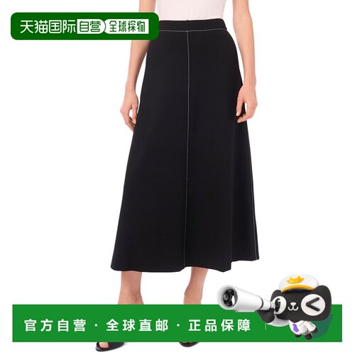 自营Vince Camuto Aline Skirt - black 美国奥莱直发半身裙a字裙