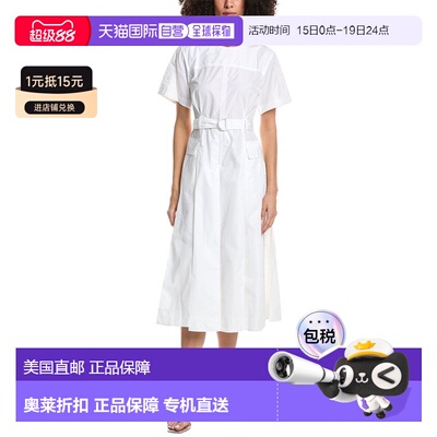 自营3.1 Phillip Lim Utility Dress - White 连衣裙美国直发奥莱