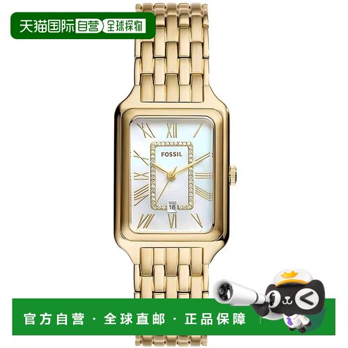 自营Fossil Women's Raquel White MOP Dial Watch - mother of p