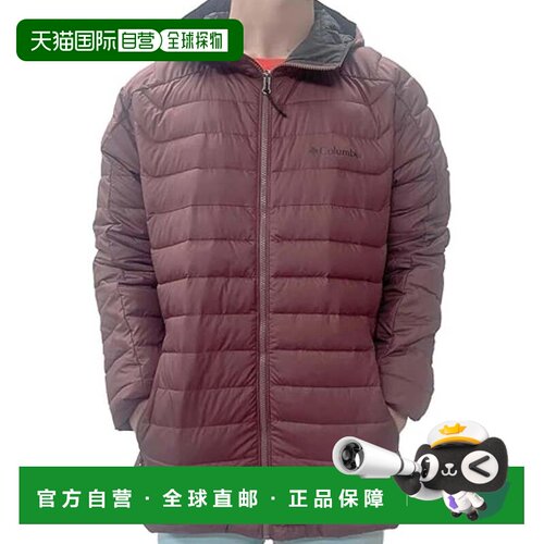 自营Columbia White Out II Puffer夹克男士红色Omni Heat Full Z