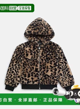 自营guessCharlotte Leo Faux-Fur Jacket (7-14) - leopard 美国