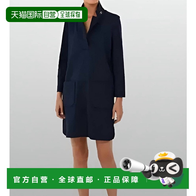 自营 patty kimSimone 3/4 Long Sleeve Shift Mini Dress In Bla