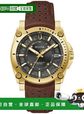 自营Bulova Men's Icon 40mm Quartz Watch - brown 美国奥莱直发