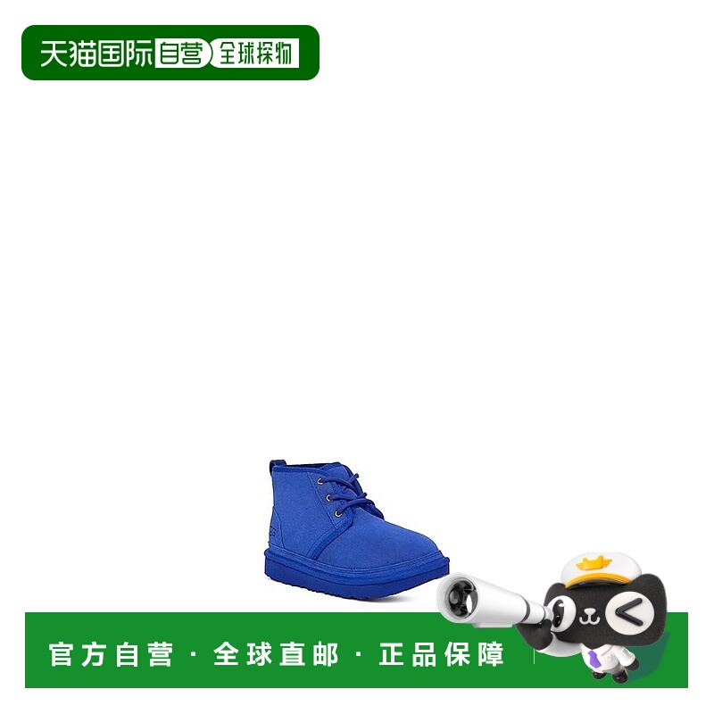 自营UGG Neumel II 1017320K-420儿童蓝色羊毛圆头踝靴JOBB852-蓝