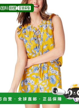 自营 Roller Rabbit Adelaide 花卉 Steffie 上衣 - 黄色 美国奥