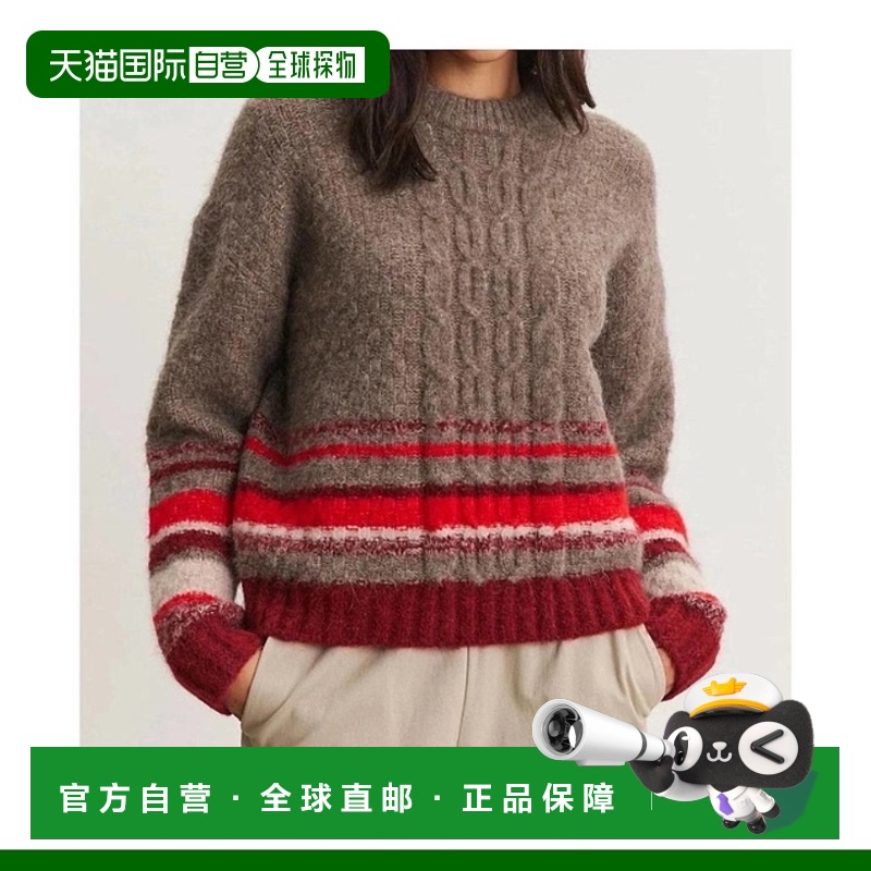 自营velvet by graham & spencerElayne Alpaca Cable Knit Crew