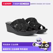 sBlack 自营Naturalizer Wedge Sandals Women Rowena I9067F1001