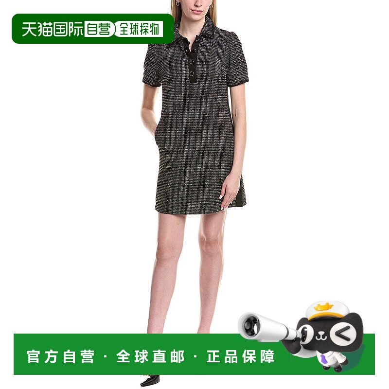 自营Nicole Miller Mini Shirtdress - black 美国奥莱直发