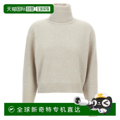 自营 brunello cucinelliRibbed Turtleneck Sweater - neutrals