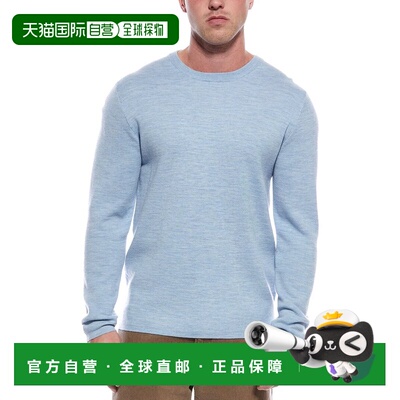 自营Magaschoni Merino Wool-Blend Crewneck Sweater - light bl