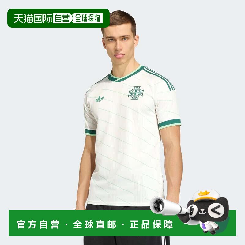 自营Men's adidas Northern Ireland 26 Away Jersey - cloud whi - 实物图