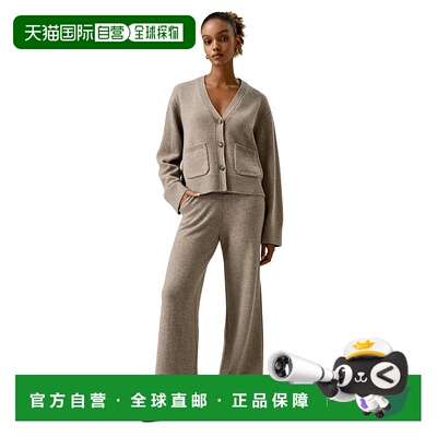 自营lilysilkCropped Wool-Cashmere Blend Cardigan Sweater for
