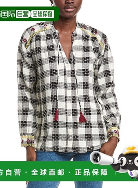 自营 anna kay安娜 凯 索兰女式衬衫-白色 美国奥莱直发