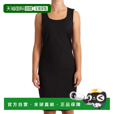 自营Patrizia Pepe Cotton Blend Sleeveless Knee Length Sheath