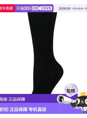 自营gold toe女士无束缚罗纹中筒袜（3 双装）- 黑色 美国奥莱直