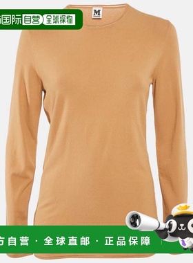 自营M Missoni Beige Stretch Knit Crewneck Sweatshirt - beige