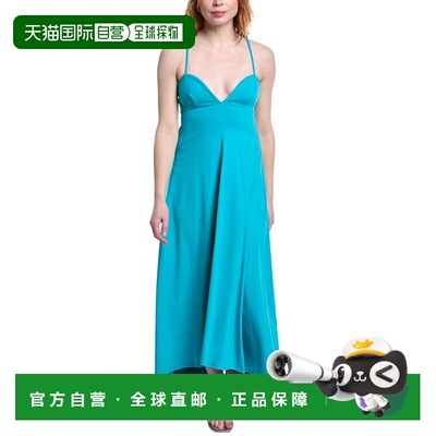 自营susana monaco Sweetheart String High-Low Maxi Dress - bl