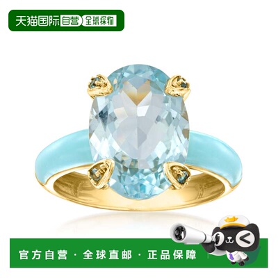 自营Ross-Simons Sky Blue Topaz Ring With Swiss Blue Topaz an