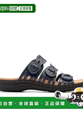 自营Clarks Laurieann红宝石蓝色皮革-海军蓝皮革 美国奥莱直发