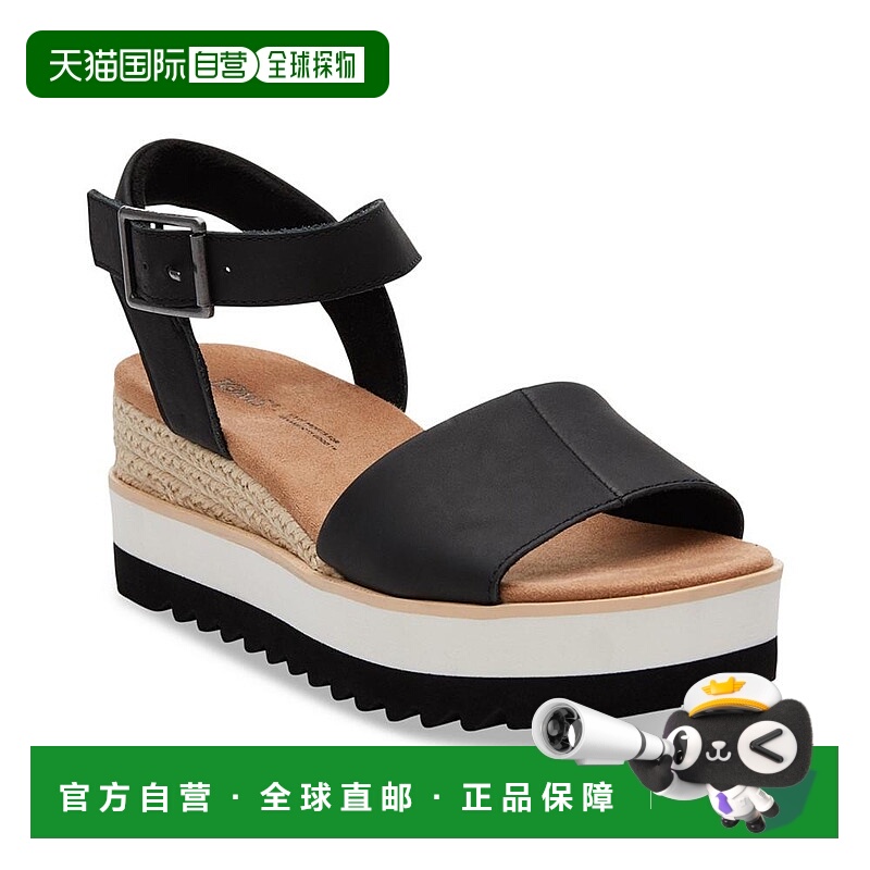 1h可退 【美国直邮】TOMS|女士黛安娜平底坡跟凉鞋