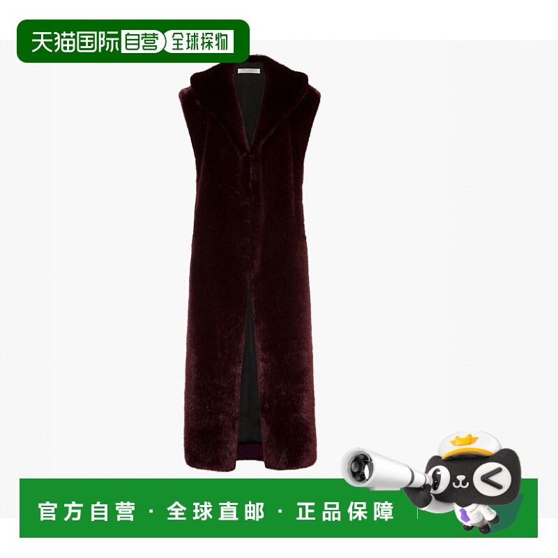 自营 philosophy di lorenzo serafini波尔多无袖人造皮草大衣 -