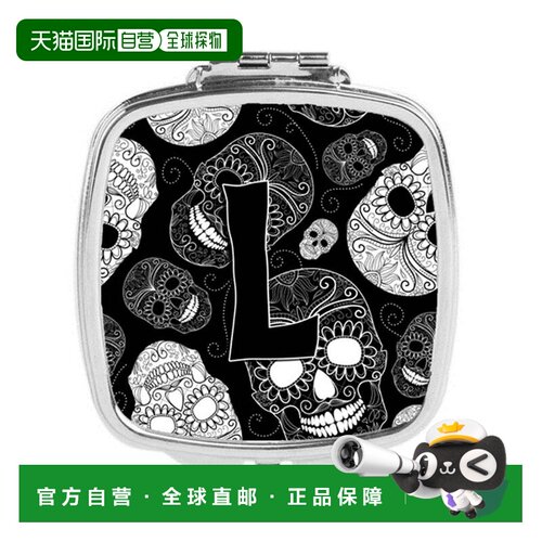 自营Carolines Treasures CJ2008-LSCM 字母 L 亡灵节骷髅黑正品
