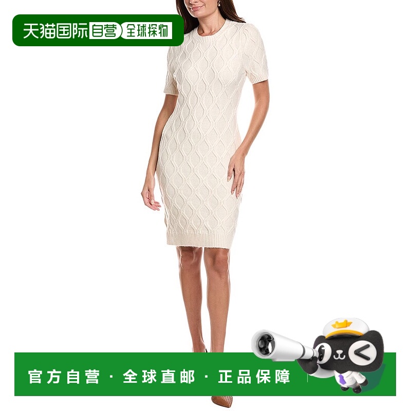 自营Nanette Nanette Lepore针织迷笛连衣裙-棕褐色 美国奥莱直发