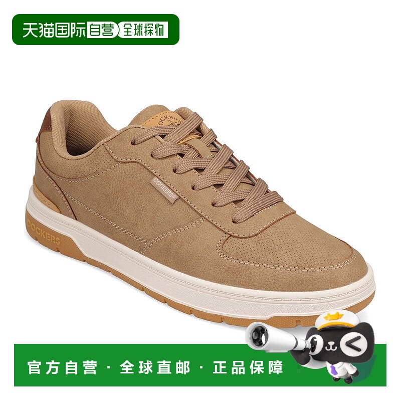 自营Dockers男式Frederick合成革休闲运动鞋-沙色/棕褐色 美国奥