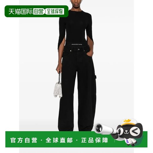 美国直邮ALEXANDER WANG - Women Logo Elastic Prestyled Mid Ri