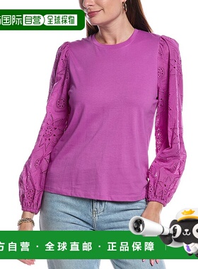 自营 Johnny Was Nora简易T恤-紫色 女装上衣美国直发奥莱