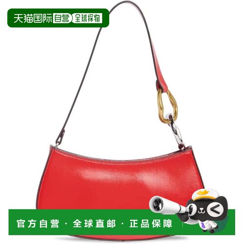 自营Staud女款Ollie皮革单肩包，樱桃 美国奥莱直发
