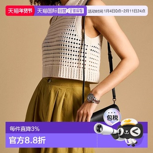 香港直邮Fossil/化石女士光滑皮革小号翻盖斜挎包ZB1926200