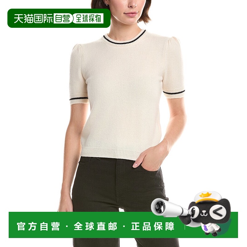 自营FRAME Denim The Gathered Cashmere Sweater - white 美国奥