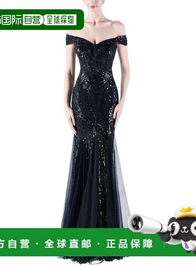 自营 KALINNU 长裙 - 黑色 连衣裙鱼尾裙美国奥莱直发