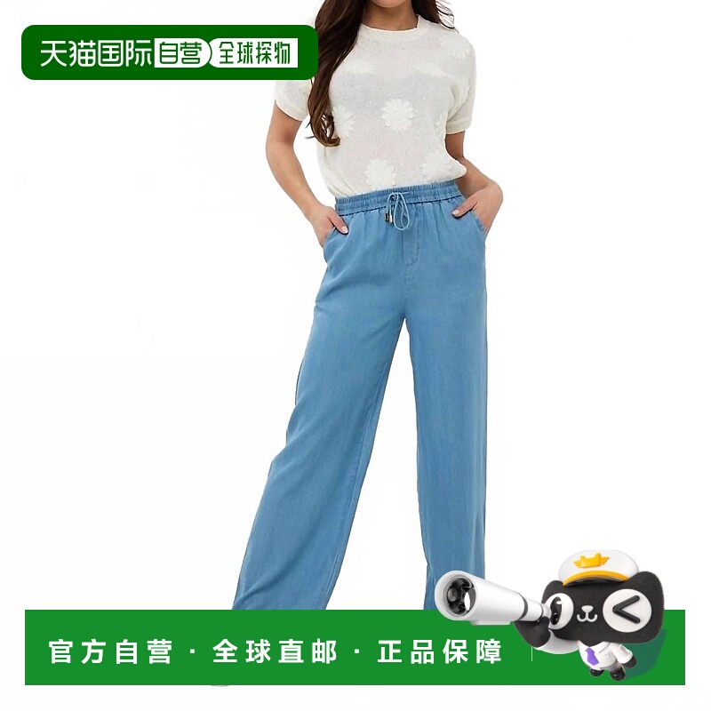 自营esqualoChambray Trouser In Blue - blue 美国奥莱直发