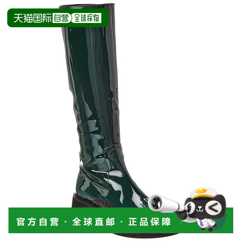 自营 tod'sTODs Gomma小牛皮和皮革及膝长靴-绿色 美国奥莱直发