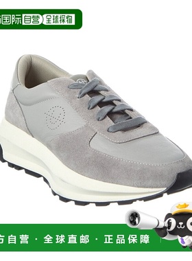 自营Reiss Unseen Footwear Trinity Stamp Leather & Suede Snea