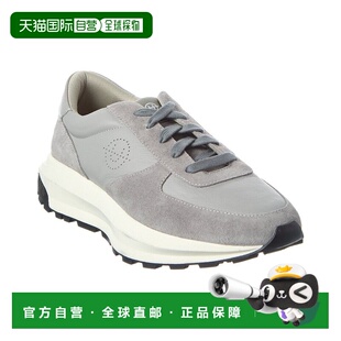 自营Reiss Unseen Footwear Trinity Stamp Leather & Suede Snea