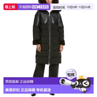 自营Sam Edelman Mixed Media Parka - black 美国奥莱直发