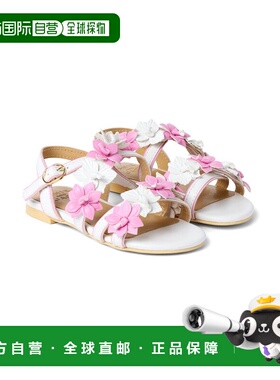 自营janie and jack珍妮和杰克花凉鞋-白色 美国奥莱直发