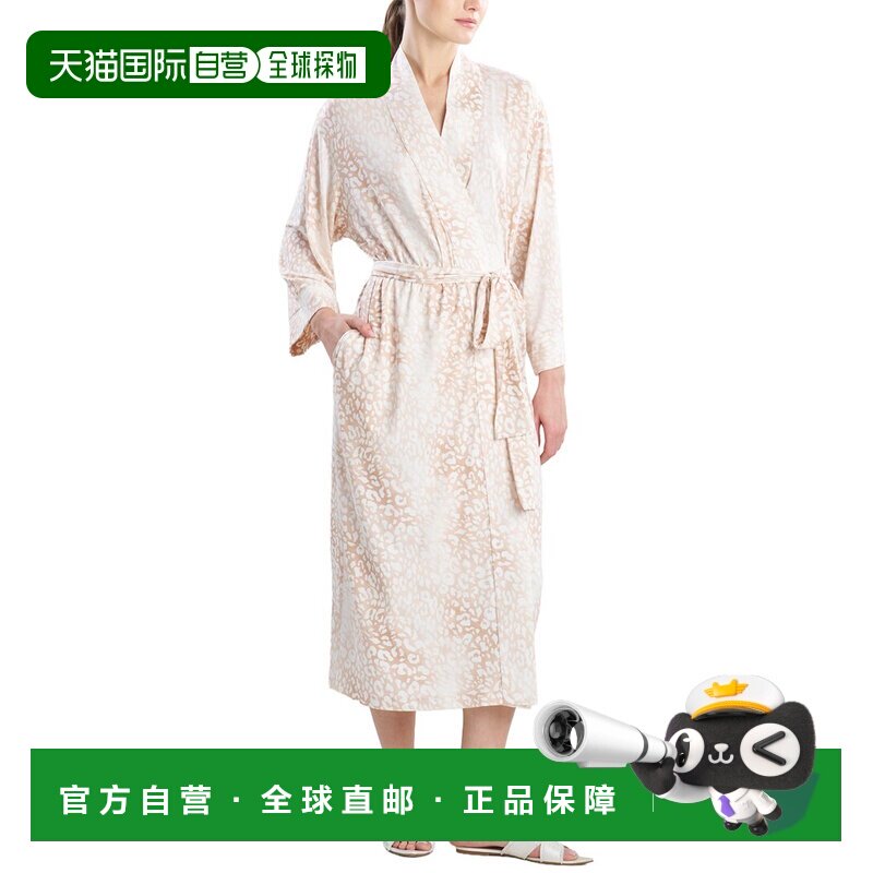 自营natoriNitori Misty豹纹舒适针织长袍-粉红色 美国奥莱直发