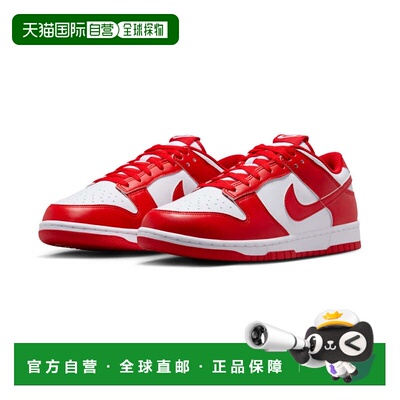 自营MENS NIKE DUNK LOW RETRO WHITE/UNIVERSITY RED_HF5441-104