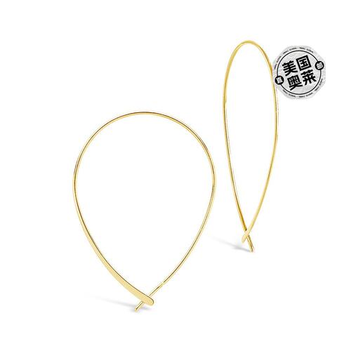 sterling foreverDelicate Threader 圈形耳环-金色 - 金色 【美