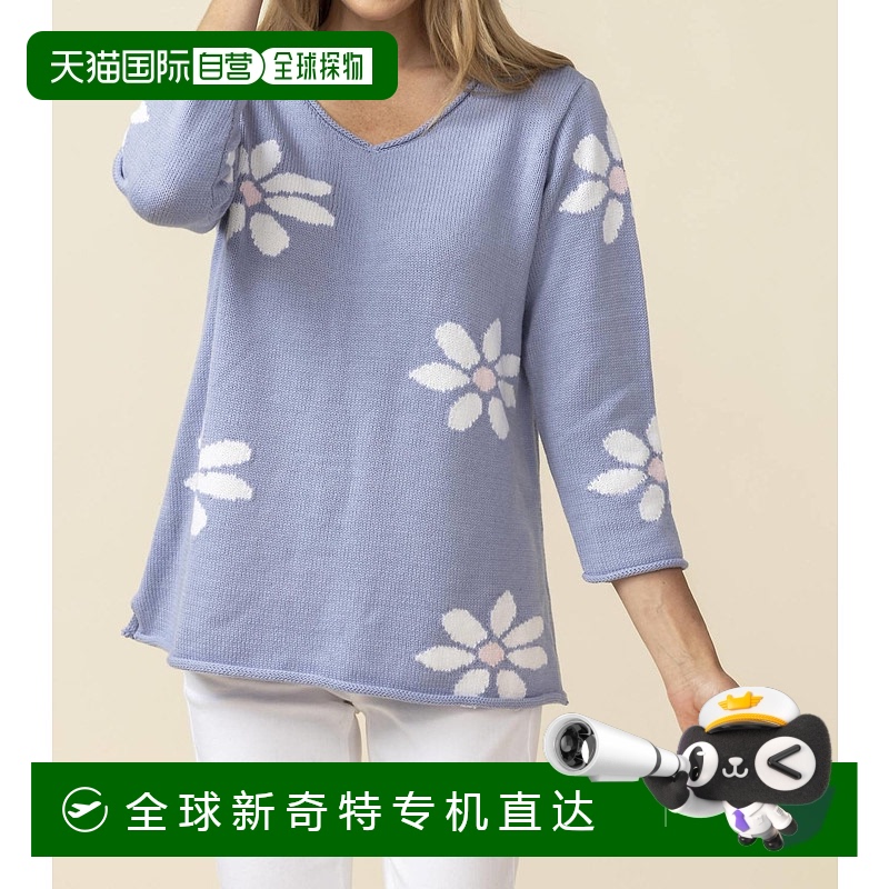 自营habitatFresh Daisy Tunic Sweater In Hydrangea - hydrange
