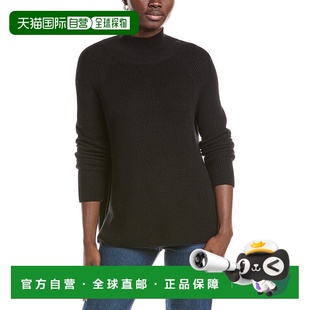 黑色 FISHER高领羊毛毛衣 美国奥莱直发 EILEEN 自营
