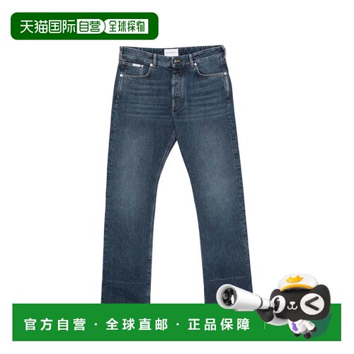 自营givenchy流苏复古牛仔直筒牛仔裤-蓝色 美国奥莱直发