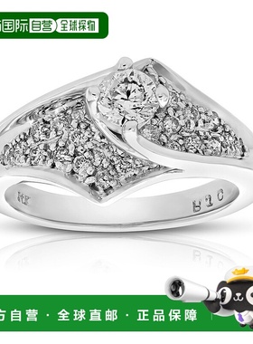 自营 vir jewels0.80 克拉钻石订婚戒指 14K 白金婚礼新娘 - 白色