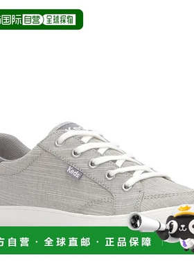 自营Keds Center III Sneakers Women's Gray Round Toe Lace Up