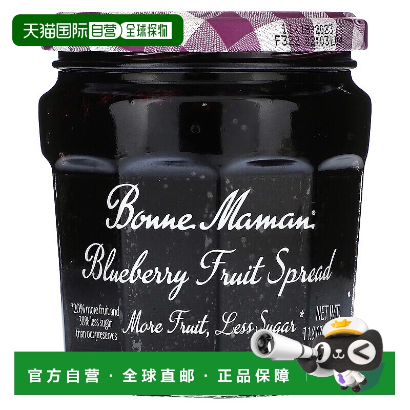 香港直邮好妈妈,蓝莓果酱，11.8 盎司（335 克）